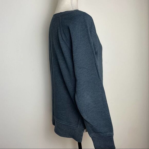 Authentic American heritage Solid Heather Gray long Sleeve Sweatshirt size L - Picture 9 of 11